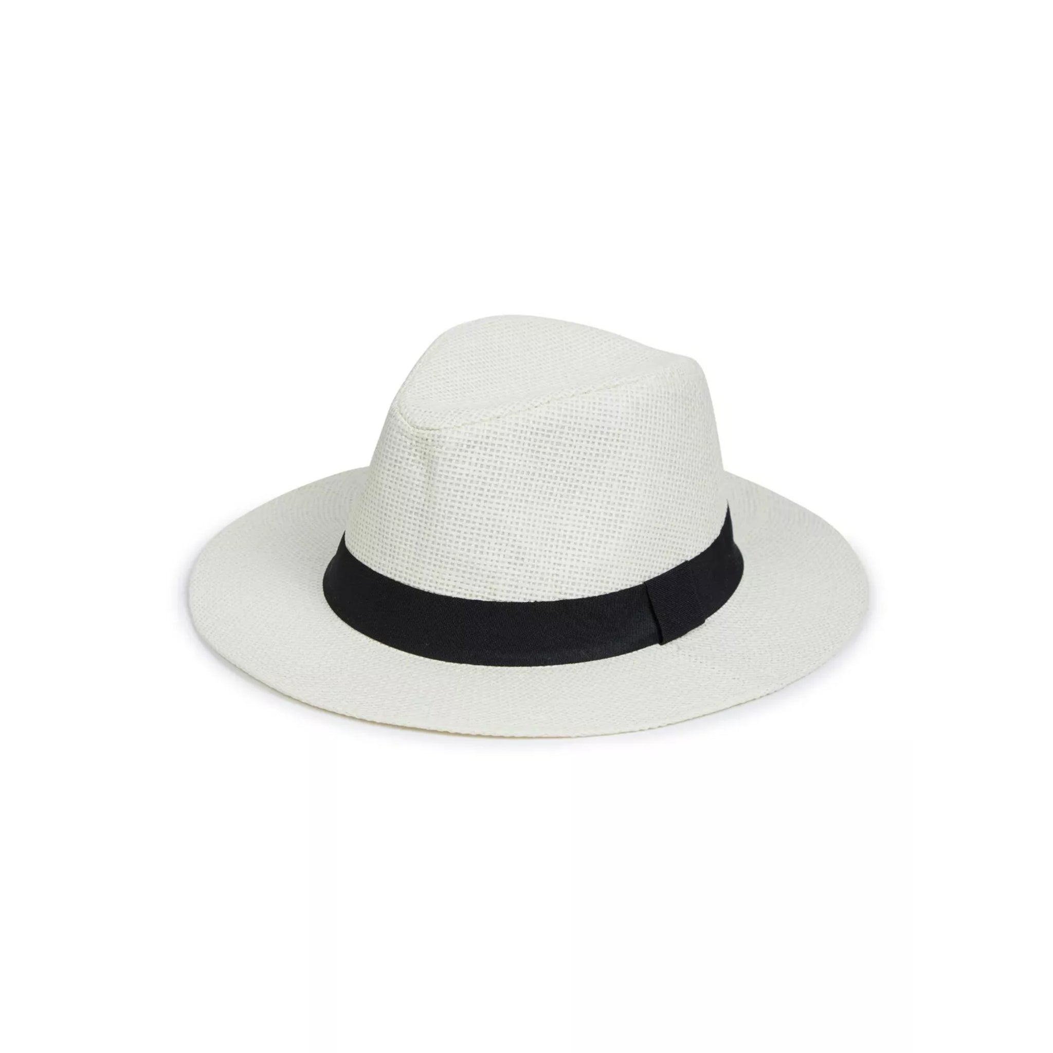 Nicky Adams Countrywear cream Panama style hat with black band
